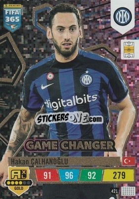 Sticker Hakan Çalhanoğlu - FIFA 365: 2022-2023. Adrenalyn XL n. 421 - Panini