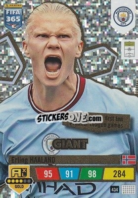 Sticker Erling Haaland - FIFA 365: 2022-2023. Adrenalyn XL n. 434 - Panini