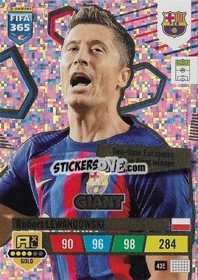 Sticker Robert Lewandowski - FIFA 365: 2022-2023. Adrenalyn XL n. 435 - Panini