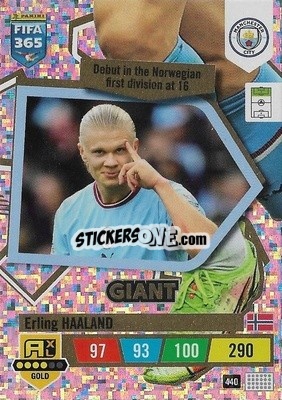 Sticker Erling Haaland - FIFA 365: 2022-2023. Adrenalyn XL n. 440 - Panini