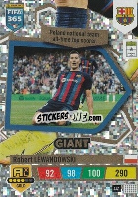 Sticker Robert Lewandowski - FIFA 365: 2022-2023. Adrenalyn XL n. 441 - Panini