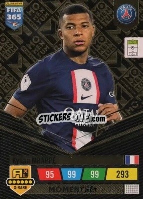 Sticker Kylian Mbappé - FIFA 365: 2022-2023. Adrenalyn XL n. M5 - Panini