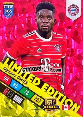 Sticker Alphonso Davies - FIFA 365: 2022-2023. Adrenalyn XL n. LE-AD - Panini