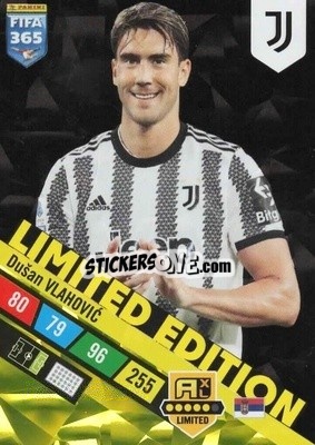 Sticker Dušan Vlahović - FIFA 365: 2022-2023. Adrenalyn XL n. LE-DV - Panini
