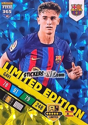 Sticker Gavi - FIFA 365: 2022-2023. Adrenalyn XL n. LE-G - Panini