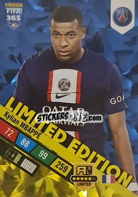 Sticker Kylian Mbappé - FIFA 365: 2022-2023. Adrenalyn XL n. LE-KM - Panini