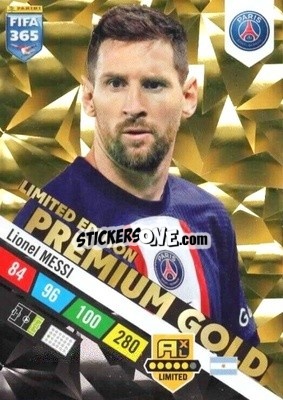 Sticker Lionel Messi - FIFA 365: 2022-2023. Adrenalyn XL - Panini