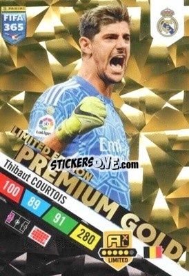 Sticker Thibaut Courtois - FIFA 365: 2022-2023. Adrenalyn XL - Panini