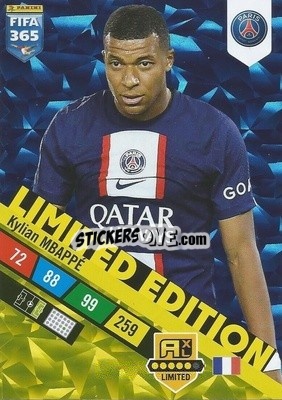 Sticker Kylian Mbappé - FIFA 365: 2022-2023. Adrenalyn XL n. XXL-KM - Panini