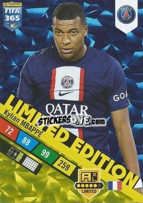 Figurina Kylian Mbappé - FIFA 365: 2022-2023. Adrenalyn XL - Panini