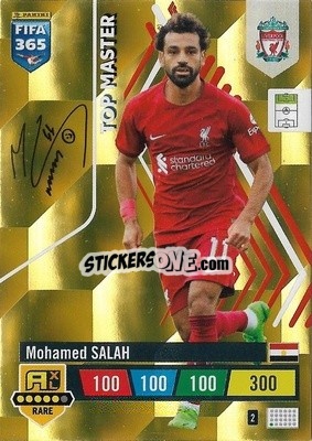 Sticker Mohamed Salah - FIFA 365: 2022-2023. Adrenalyn XL n. 2 - Panini