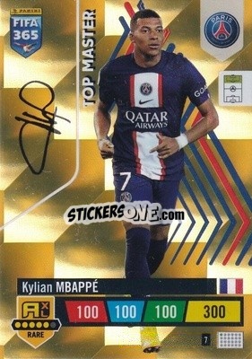 Sticker Kylian Mbappé - FIFA 365: 2022-2023. Adrenalyn XL n. 7 - Panini
