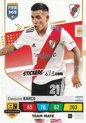 Figurina Esequiel Barco - FIFA 365: 2022-2023. Adrenalyn XL - Panini