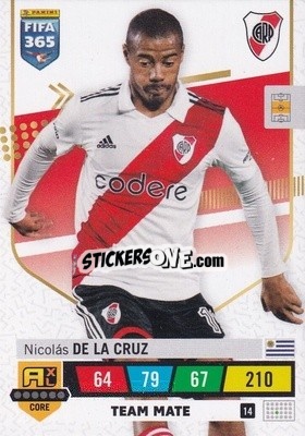 Sticker Nicolás De La Cruz - FIFA 365: 2022-2023. Adrenalyn XL n. 14 - Panini