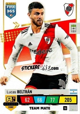 Sticker Lucas Beltrán - FIFA 365: 2022-2023. Adrenalyn XL n. 16 - Panini