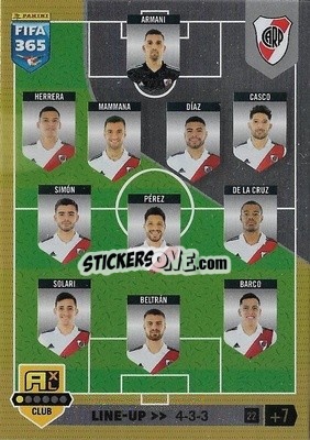 Sticker Line-up - FIFA 365: 2022-2023. Adrenalyn XL n. 22 - Panini