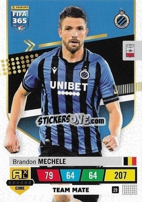 Sticker Brandon Mechele - FIFA 365: 2022-2023. Adrenalyn XL n. 29 - Panini