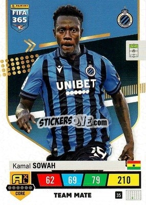 Sticker Kamal Sowah - FIFA 365: 2022-2023. Adrenalyn XL n. 35 - Panini