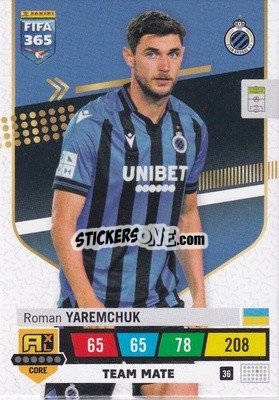 Sticker Roman Yaremchuk - FIFA 365: 2022-2023. Adrenalyn XL n. 36 - Panini