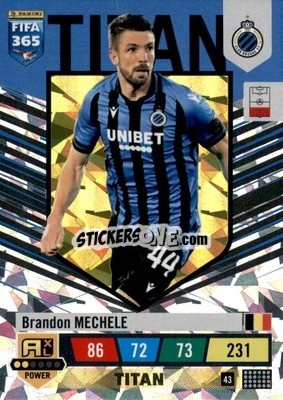 Sticker Brandon Mechele - FIFA 365: 2022-2023. Adrenalyn XL n. 43 - Panini
