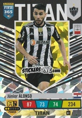 Sticker Júnior Alonso - FIFA 365: 2022-2023. Adrenalyn XL n. 61 - Panini