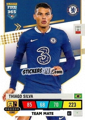 Sticker Thiago Silva - FIFA 365: 2022-2023. Adrenalyn XL n. 67 - Panini