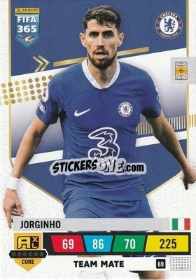 Sticker Jorginho - FIFA 365: 2022-2023. Adrenalyn XL n. 69 - Panini