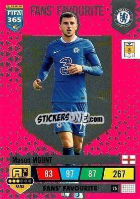 Sticker Mason Mount - FIFA 365: 2022-2023. Adrenalyn XL n. 75 - Panini