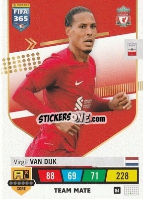 Sticker Virgil van Dijk - FIFA 365: 2022-2023. Adrenalyn XL - Panini