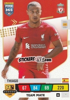 Sticker Thiago - FIFA 365: 2022-2023. Adrenalyn XL n. 86 - Panini