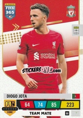Sticker Diogo Jota - FIFA 365: 2022-2023. Adrenalyn XL n. 88 - Panini