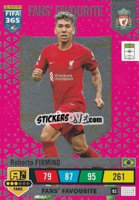 Sticker Roberto Firmino - FIFA 365: 2022-2023. Adrenalyn XL n. 93 - Panini