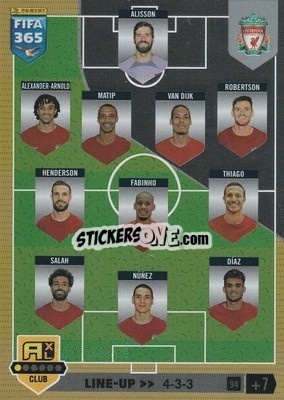 Sticker Line-up - FIFA 365: 2022-2023. Adrenalyn XL n. 94 - Panini