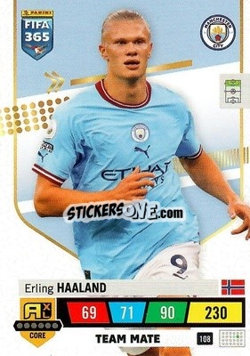 Sticker Erling Haaland - FIFA 365: 2022-2023. Adrenalyn XL - Panini