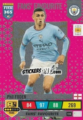 Sticker Phil Foden - FIFA 365: 2022-2023. Adrenalyn XL n. 111 - Panini