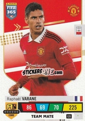 Cromo Raphaël Varane - FIFA 365: 2022-2023. Adrenalyn XL - Panini