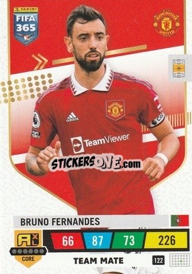 Sticker Bruno Fernandes - FIFA 365: 2022-2023. Adrenalyn XL n. 122 - Panini
