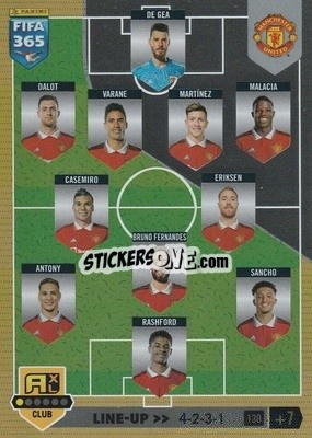 Sticker Line-up - FIFA 365: 2022-2023. Adrenalyn XL n. 130 - Panini