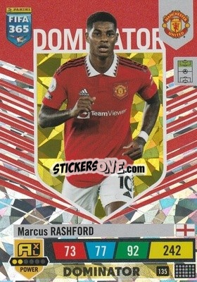 Sticker Marcus Rashford - FIFA 365: 2022-2023. Adrenalyn XL n. 135 - Panini