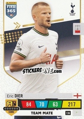 Figurina Eric Dier - FIFA 365: 2022-2023. Adrenalyn XL - Panini