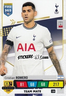 Sticker Cristian Romero - FIFA 365: 2022-2023. Adrenalyn XL - Panini