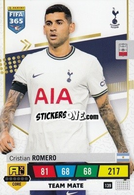 Figurina Cristian Romero - FIFA 365: 2022-2023. Adrenalyn XL - Panini