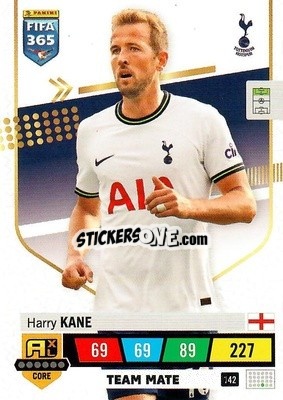 Sticker Harry Kane - FIFA 365: 2022-2023. Adrenalyn XL n. 142 - Panini