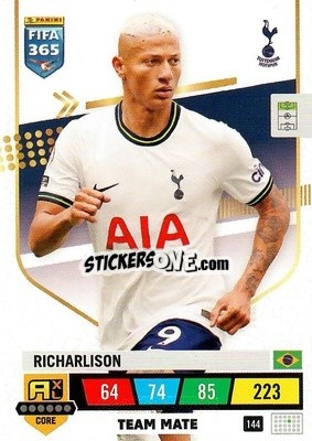 Sticker Richarlison - FIFA 365: 2022-2023. Adrenalyn XL n. 144 - Panini