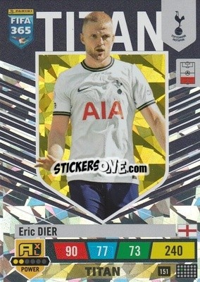 Sticker Eric Dier - FIFA 365: 2022-2023. Adrenalyn XL n. 151 - Panini