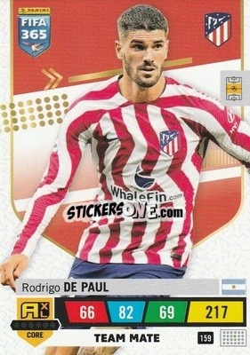 Sticker Rodrigo De Paul - FIFA 365: 2022-2023. Adrenalyn XL n. 159 - Panini
