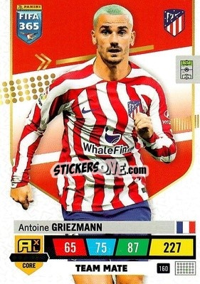 Sticker Antoine Griezmann - FIFA 365: 2022-2023. Adrenalyn XL n. 160 - Panini