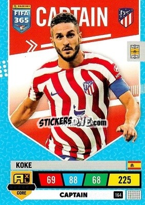 Sticker Koke - FIFA 365: 2022-2023. Adrenalyn XL n. 164 - Panini