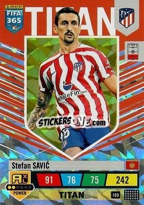 Sticker Stefan Savić - FIFA 365: 2022-2023. Adrenalyn XL n. 169 - Panini