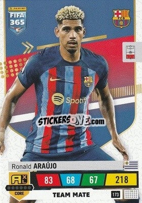 Sticker Ronald Araújo - FIFA 365: 2022-2023. Adrenalyn XL n. 173 - Panini
